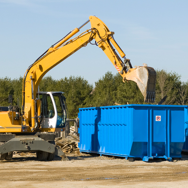 are there any restrictions on where a residential dumpster can be placed in Michiana Shores